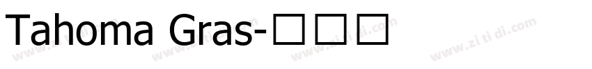 Tahoma Gras字体转换